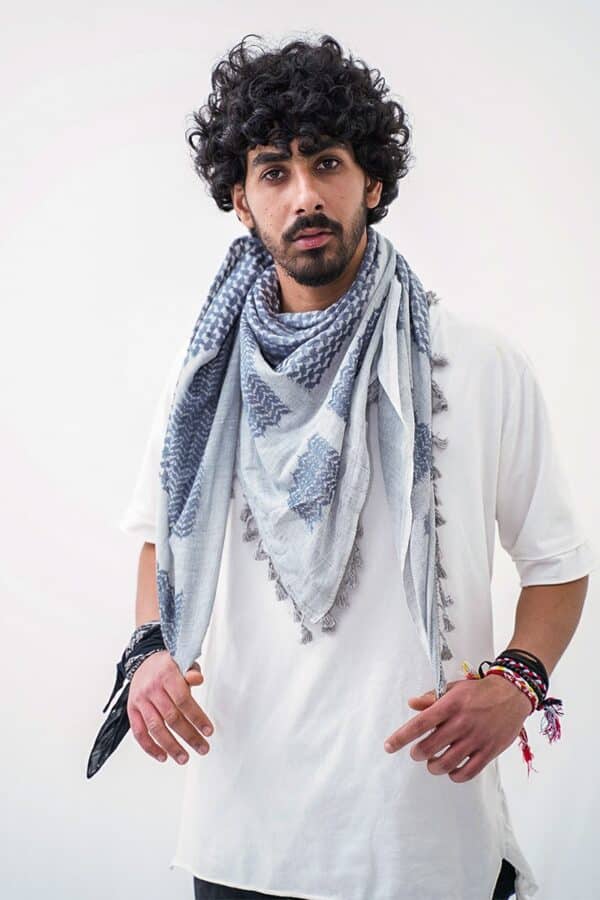 Nablus White Hirbawi® Kufiya Man