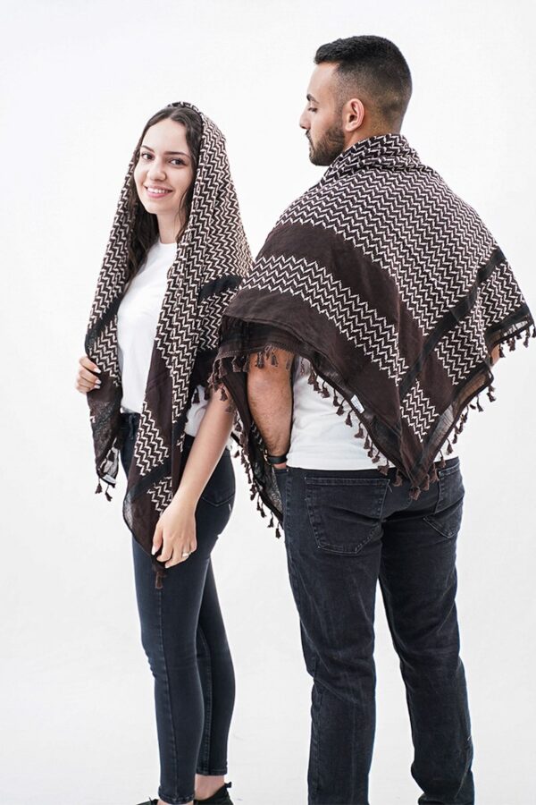 Jenin Brown Hirbawi® Kufiya Woman & Man
