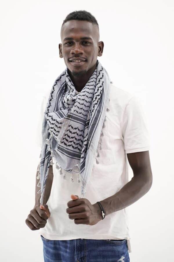 Hirbawi Gray Grey Kufiya Man
