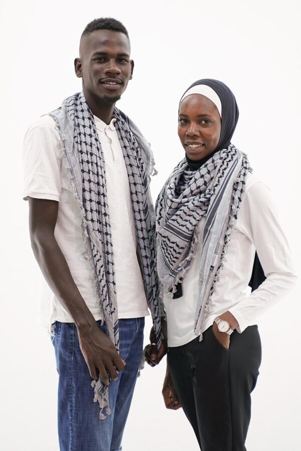 Hirbawi Gray Grey Kufiya Man Woman