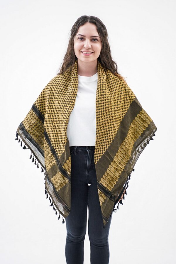 Royal Brown Hirbawi® Kufiya Woman Front