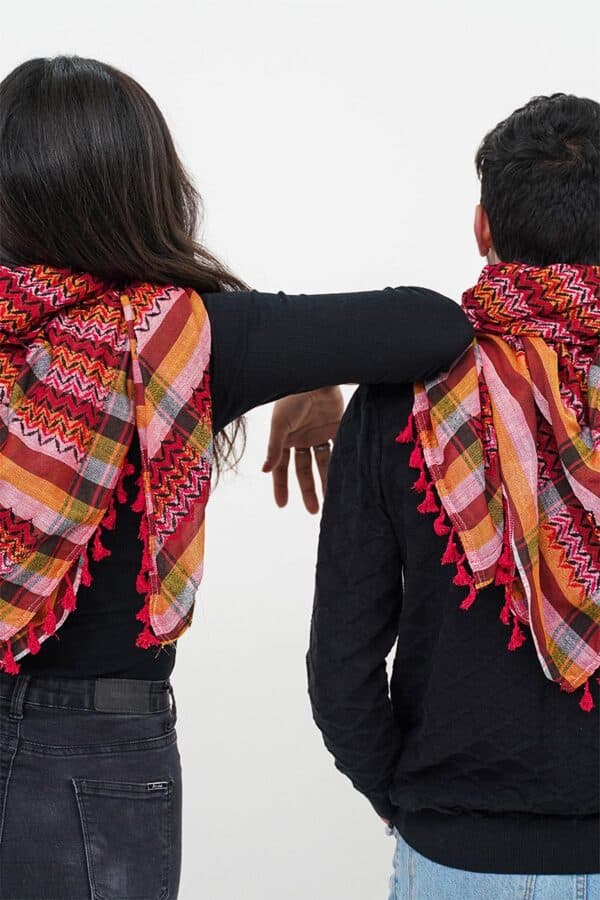 Beit Jala Hirbawi® Kufiya Woman & Man Back