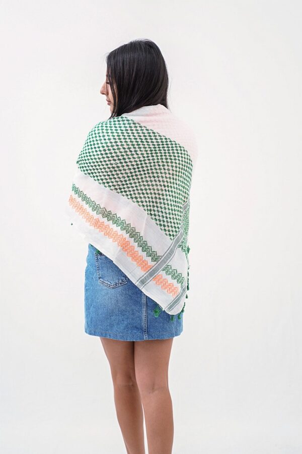 Saoirse Irish Hirbawi® Kufiya Woman Back