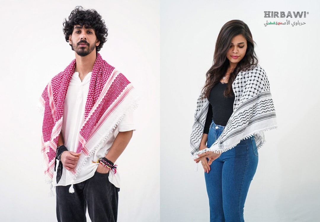 How to Tie a Keffiyeh: Casual Shoulder Wrap Keffiyeh