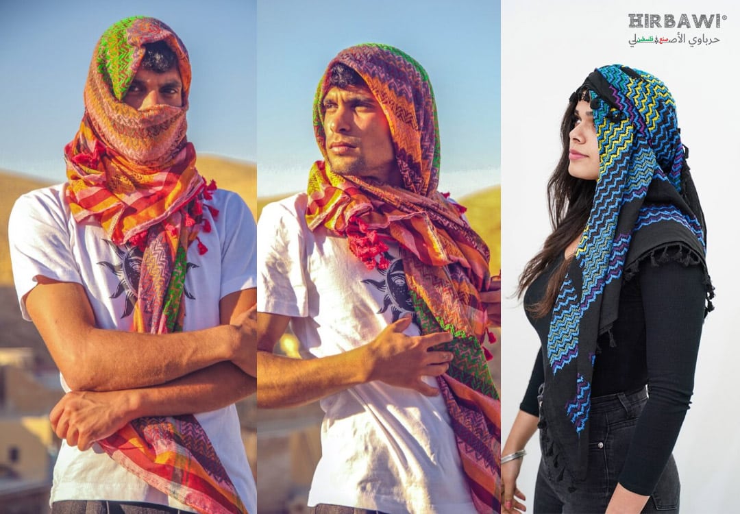 How to Tie a Keffiyeh: Flowy Headdress Keffiyeh