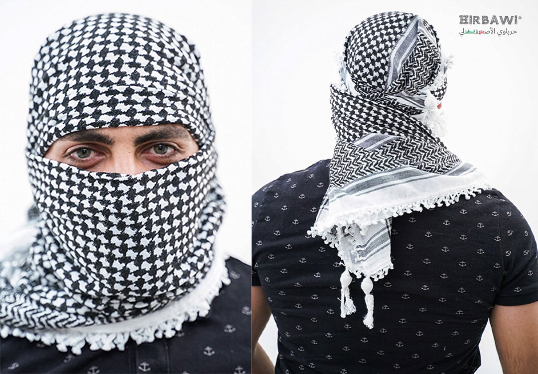 How to Tie a Keffiyeh: Traditional Head & Face Wrapped Keffiyeh